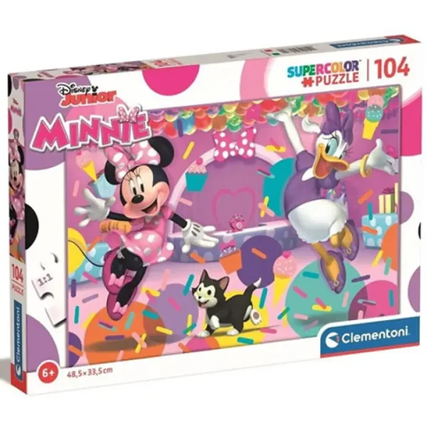 Minnie Mouse a priatelia Supercolor Maxi puzzle 104ks - Clementoni obrázok 1