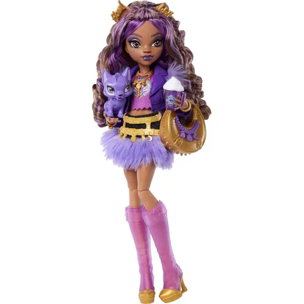 Bábika Clawdeen Wolf z Monster High s doplnkami - Mattel obrázok 4