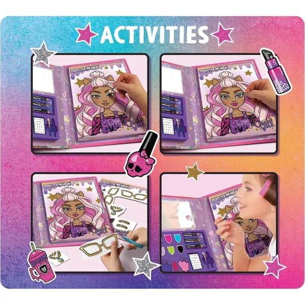 Monster High: Maľovanka a zošit na líčenie, 44 strán – Lisciani obrázok 3