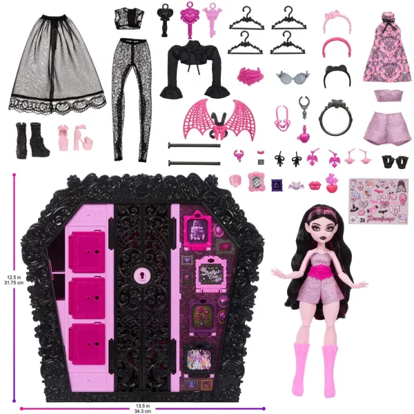 Monster High Rémtrendi Oblečenie Draculaura s Bábikou - Mattel obrázok 6