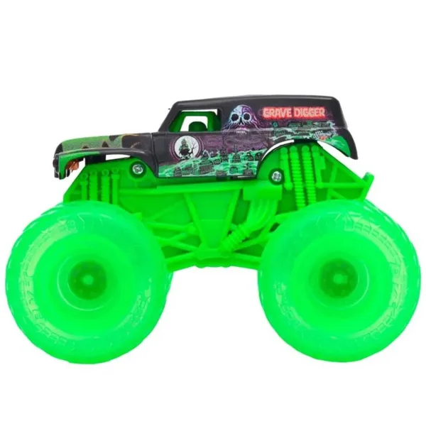 Monster Jam: Svetelný Grave Digger svietiaci monster truck – 1/43 - Spin Master obrázok 3
