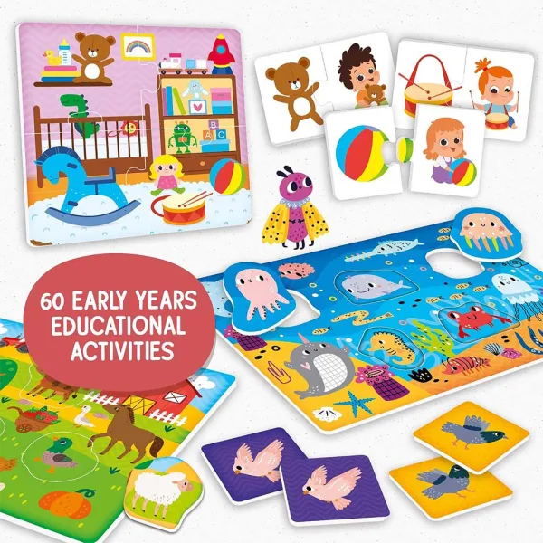 Montessori Baby: Zbierka hračiek s 60 kusmi na rozvoj zručností - Lisciani obrázok 2