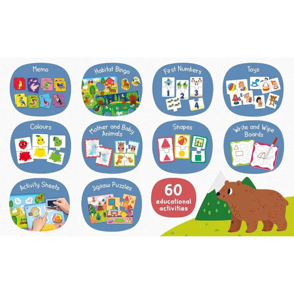 Montessori Baby: Zbierka hračiek s 60 kusmi na rozvoj zručností - Lisciani obrázok 4