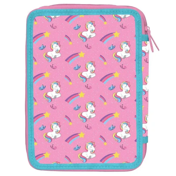 Must: Unikorníkový vzor poschodový plnený peračník 15x21cm obrázok 2