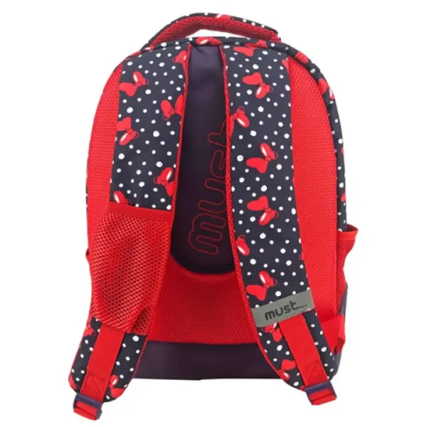 Must: Minnie Mouse tmavomodrá-červená školská taška, batoh 32x18x43cm obrázok 2