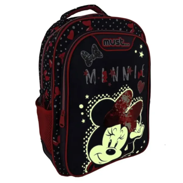 Must: Minnie Mouse tmavomodrá-červená školská taška, batoh 32x18x43cm obrázok 3
