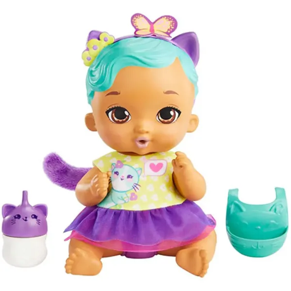 My Garden Baby: Tyrkysová mačka bábika 30 cm - Mattel obrázok 2