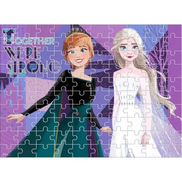 Ľadové kráľovstvo 2. 100 dielne 2v1 puzzle na vyfarbenie obrázok 2