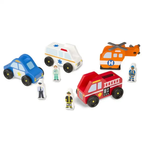 Núdzový prípad vozidlá a figúrky  - Melissa & Doug obrázok 2
