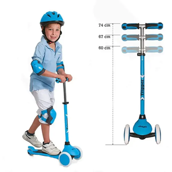 On and Go modrá kolobežka s tromi kolesami - Mondo Toys obrázok 3