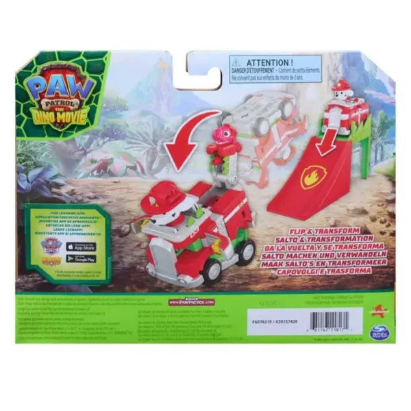 Paw Patrol Dino Movie - Prevracajúce akrobatické vozidlá Marshall - Spin Master obrázok 2