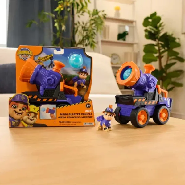Paw Patrol Rubble a jeho tím Mix vystreľovacie vozidlo herný set - Spin Master obrázok 2