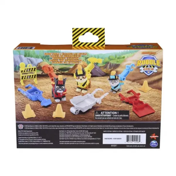 Paw Patrol Rubble a jeho tím Zúzó figura tímová hračka súprava - Spin Master obrázok 2