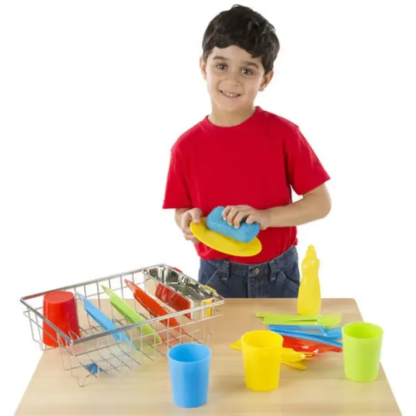 Pečenie-varenie kuchynský riad s odkvapkávačom hračka set - Melissa & Doug obrázok 2
