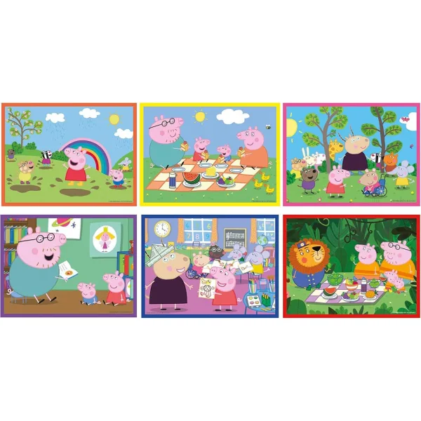 Peppa prasiatko 12ks rozprávková kocka - Clementoni obrázok 2