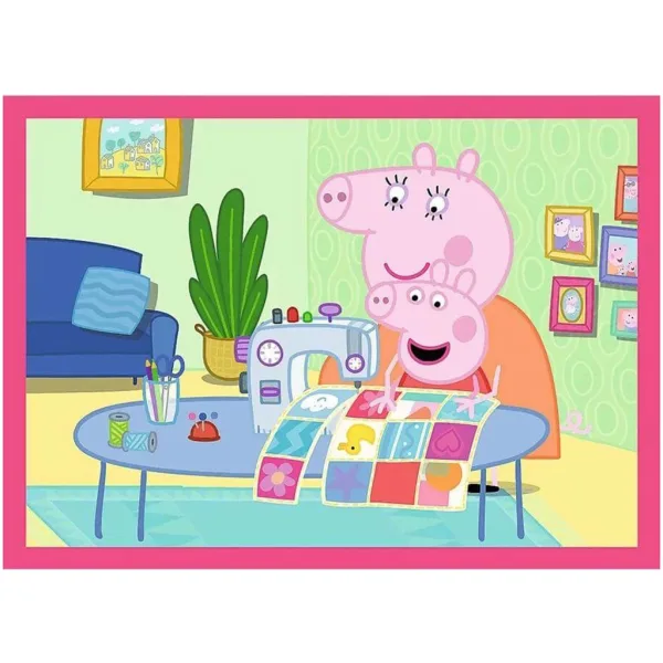 Peppa prasiatko - 4 v 1 12,15,20,24 ks puzzle - Trefl obrázok 3