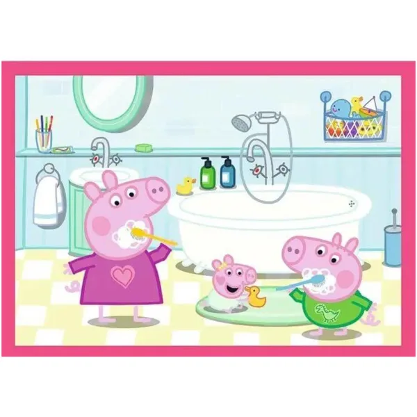 Peppa prasiatko - 4 v 1 12,15,20,24 ks puzzle - Trefl obrázok 5
