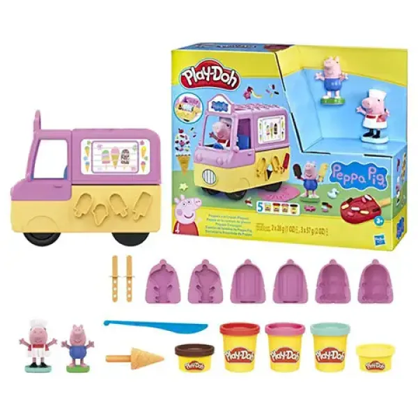 Play-Doh: Peppa Pig set na výrobru zmrzliny s príslušenstvom 227g - Hasbro obrázok 2