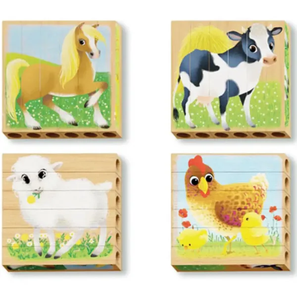 PlayBio Domáce zvieratá 4v1 puzzle - Quercetti obrázok 2