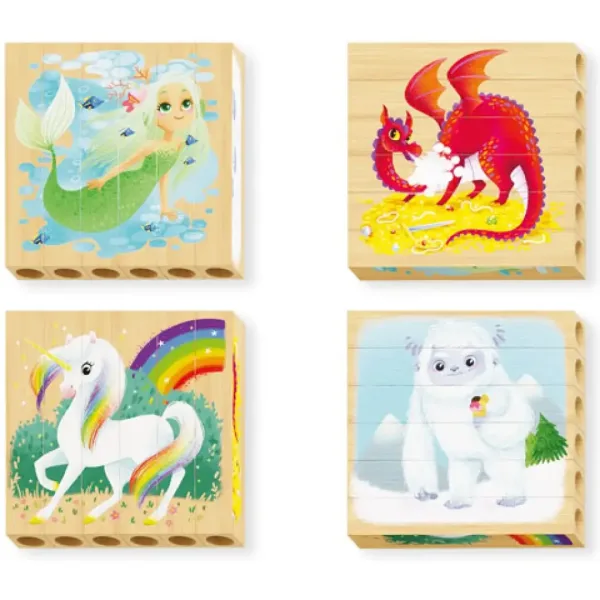 PlayBio Fantastické stvorenia 4v1 puzzle - Quercetti obrázok 2