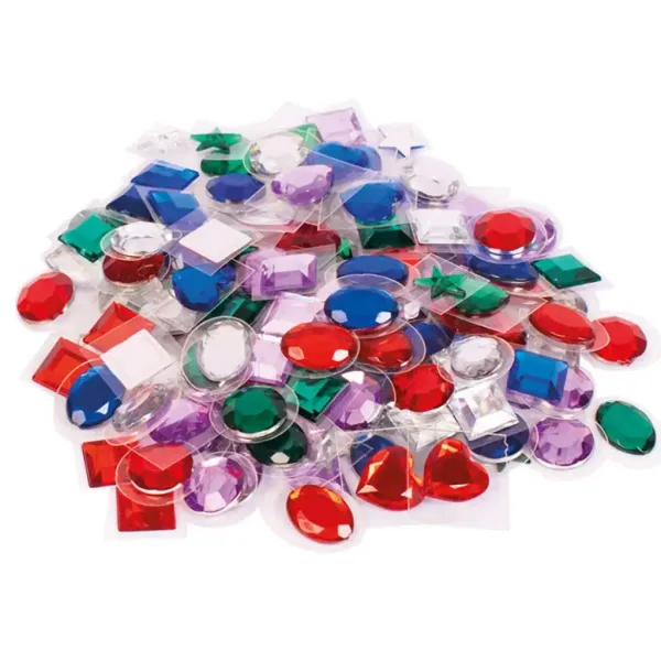 PlayBox: Samolepiace kryštálové kamene 150ks 10-14mm obrázok 2