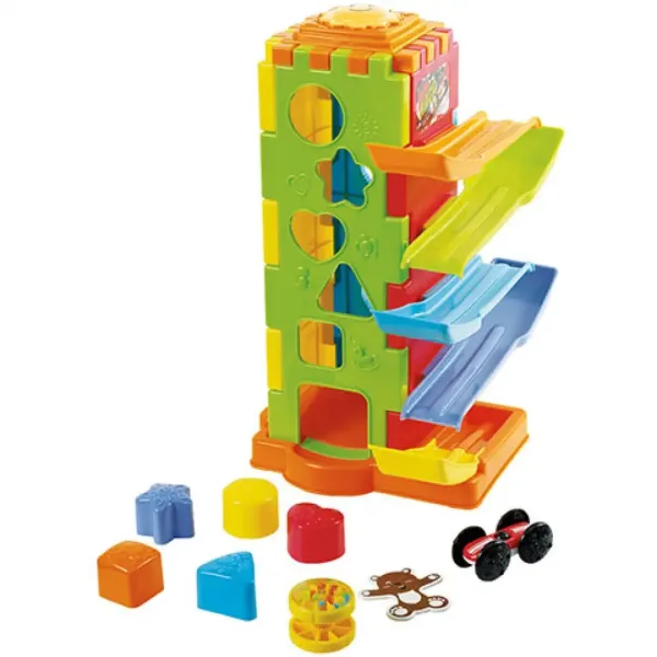 Playgo: 5 v 1 zručná skladačka veža obrázok 2
