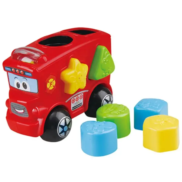 Playgo: Tvarová triedička hasičského auta obrázok 2
