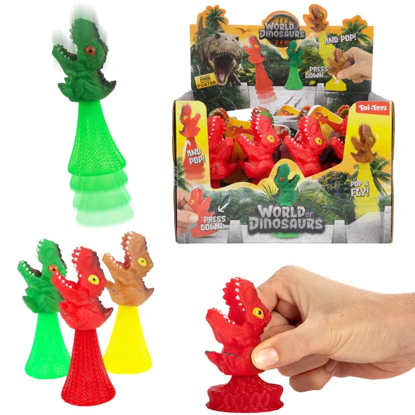 Plopper skákajúci dinosaurus rôznych variantov 12cm 1 ks obrázok 2
