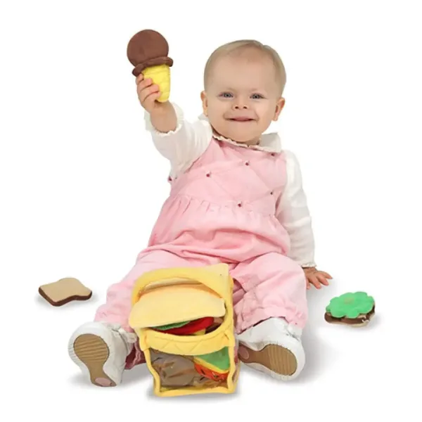 Plyšový piknikový košík 9 dielny set - Melissa & Doug obrázok 3