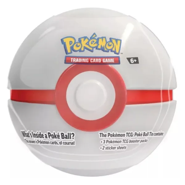 Pokémon TCG 2024 Poké Ball Tin – Kovová krabička v tvare Pokéball s 3 boostermi v rôznych variantoch obrázok 3