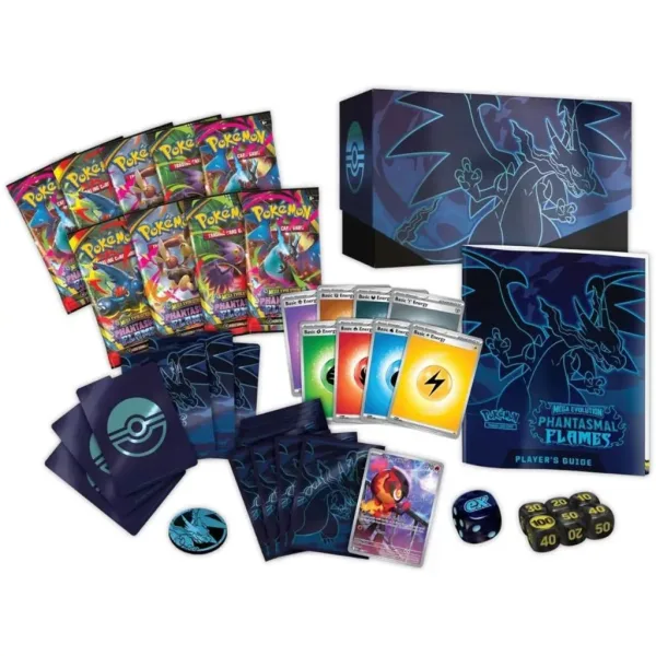 Pokémon TCG: ME02 Fantastické plamene Elite Trainer Box 9db booster balíčkom obrázok 2