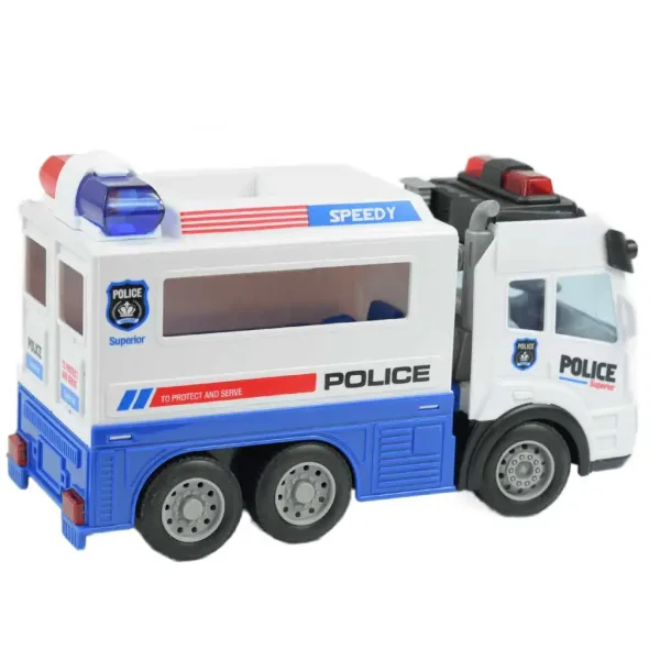 Policajné vozidlo na prepravú väzňov so svetelnými efektmi na diaľkové ovládanie 1/43  27Mhz 21cm obrázok 2