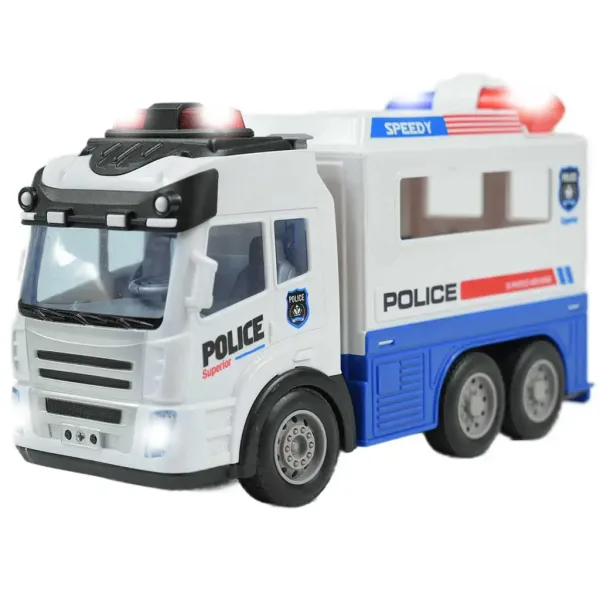 Policajné vozidlo na prepravú väzňov so svetelnými efektmi na diaľkové ovládanie 1/43  27Mhz 21cm obrázok 3