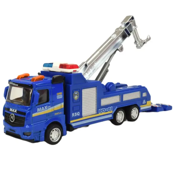 Police Set: Policajné nákladné auto so zotrvačníkom, svetlom a zvukom v rôznych verziách 19cm 1ks obrázok 12