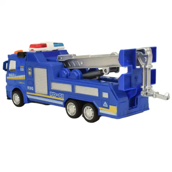 Police Set: Policajné nákladné auto so zotrvačníkom, svetlom a zvukom v rôznych verziách 19cm 1ks obrázok 14