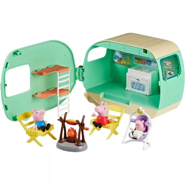 Prasiatko Peppa – Tri malé prasiatka, súprava s karavanom a figúrkami – Hasbro obrázok 2