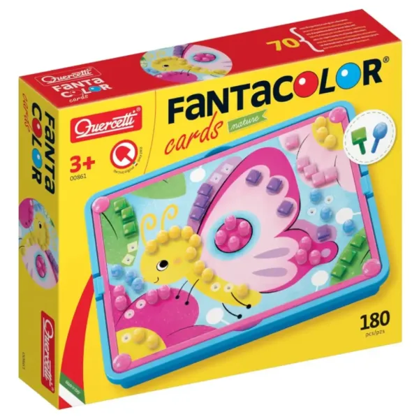 Quercetti: Fanta Color Cards kreatívny set bodiek Príroda obrázok 3