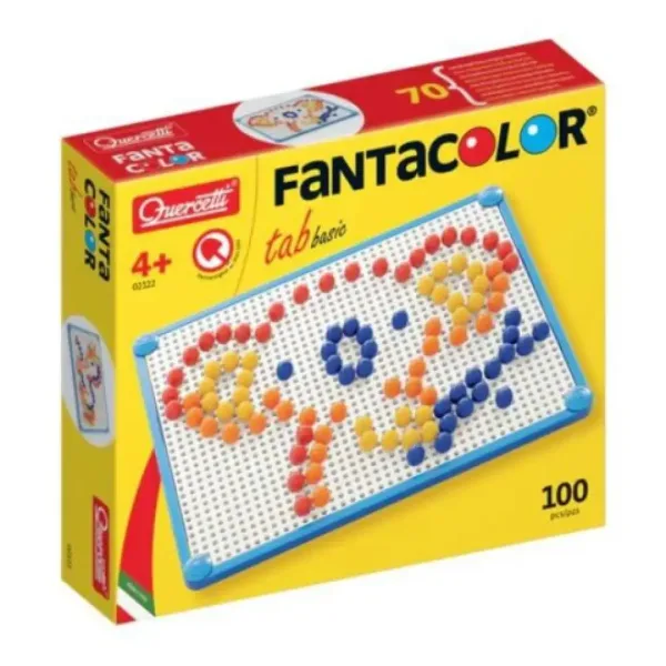 Quercetti: Mozaika FantaColor basic 100 hríbikov obrázok 1