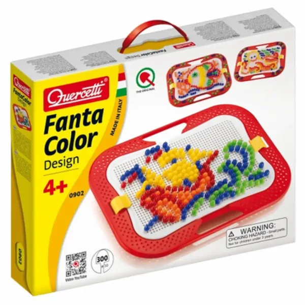 Quercetti: Mozaika FantaColor design Loďka 300 kolíčkov obrázok 1
