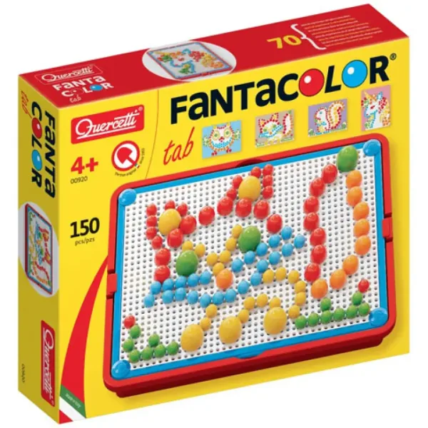 Quercetti: Mozaika FantaColor portable small Chobotnica 160 hríbikov obrázok 1