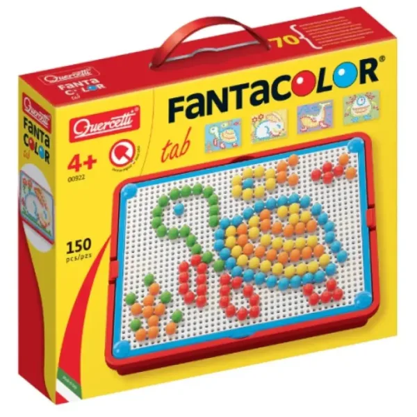 Quercetti: Mozaika FantaColor portable small Rybka 150 hríbikov obrázok 1