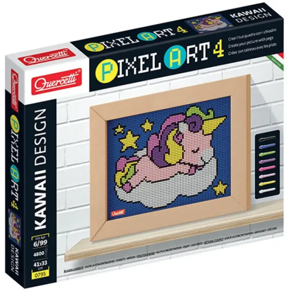 Quercetti: Pixel Art 4 Kawaii Unicorn bodky obrázok 1