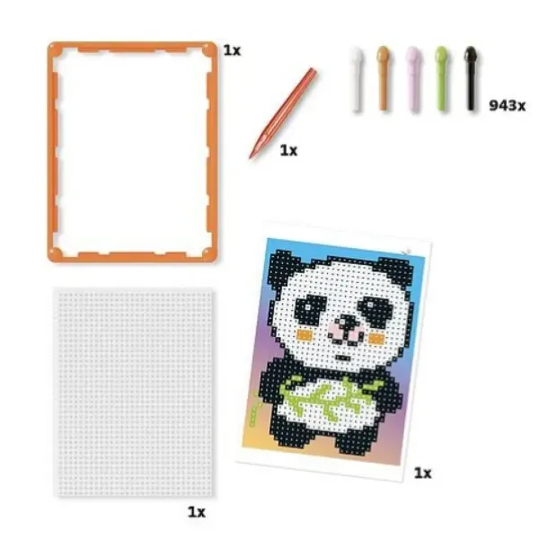 Quercetti: Pixel Art Panda bodky obrázok 3