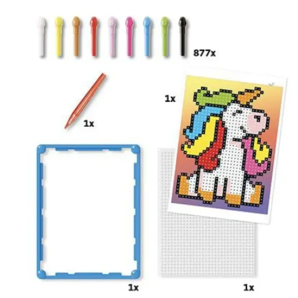 Quercetti: Pixel Art Unicorn bodky obrázok 3