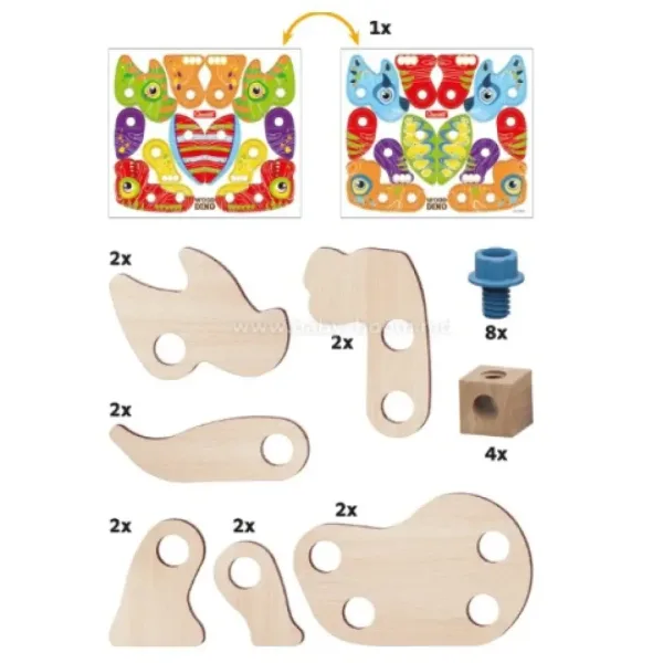 Quercetti: Play Bio dinosaurus 24-dielny set obrázok 2