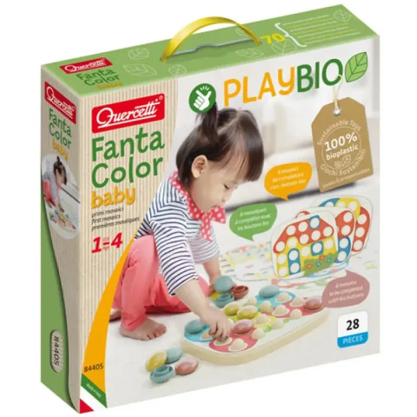 Quercetti: Play Bio Fantacolor Baby 222 dielny set obrázok 1