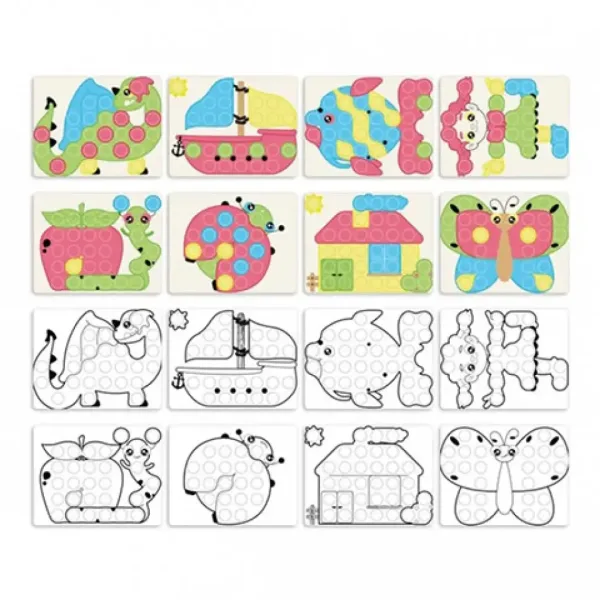 Quercetti: Play Eco Fantacolor junior 58-dielny set obrázok 3