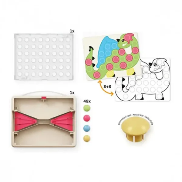 Quercetti: Play Eco Fantacolor junior 58-dielny set obrázok 4