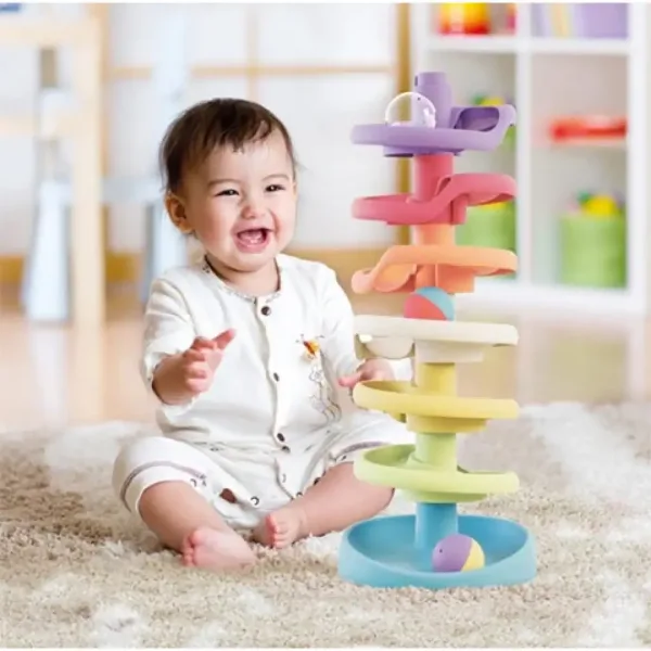 Quercetti: Play Eco Špirálová veža baby guľičková dráha obrázok 2