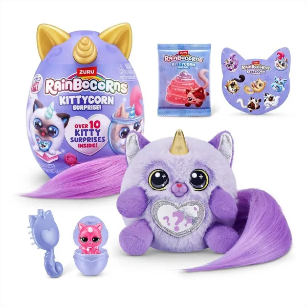 Rainbocorns: Pocket Kittycorn prekvapenie mačka plyšová figúrka v rôznych variantoch 1ks obrázok 7
